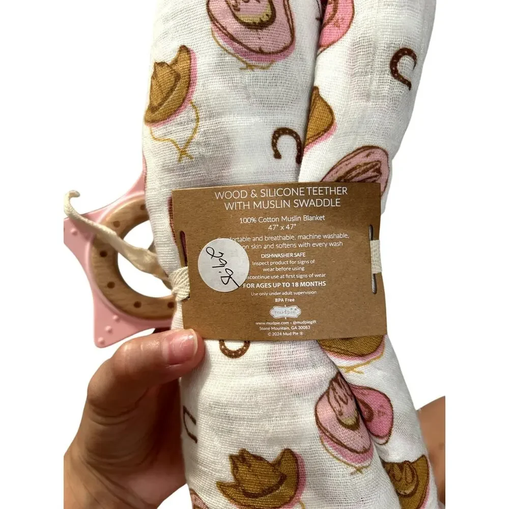 Cowgirl Muslin Baby Blanket